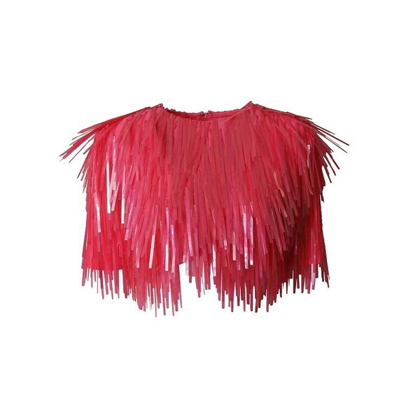 Max Mara Fringed Top With Dynamic Texture - NWT